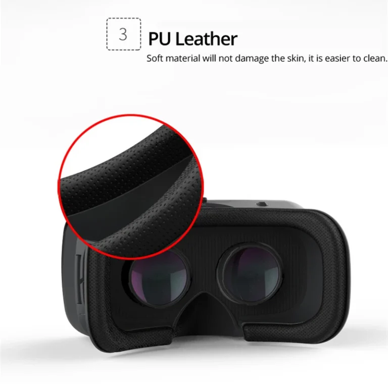Shinecon 6.0 VR glasses with Bluetooth wireless controller displaying ergonomic design