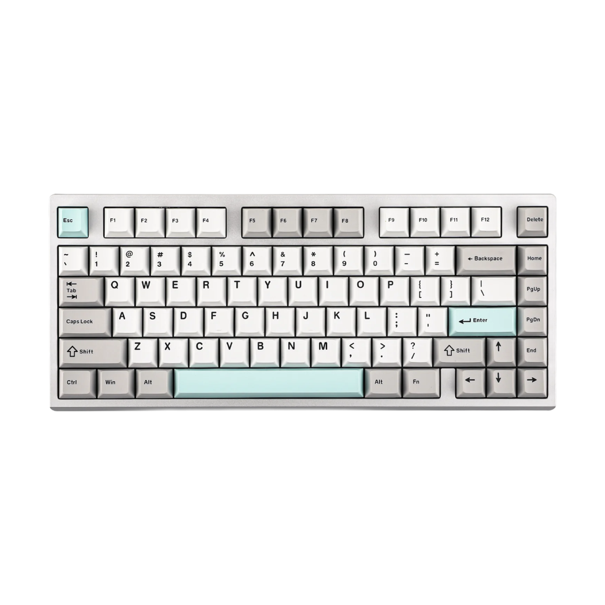 Shortcut Studio Bridge75 75% Layout Hot-Swap Wired/2.4GHz/Bluetooth Wireless Mechanical Keyboard with 4000mAh Battery-bg-clean Shortcut Studio Bridge75 75% layout mechanical keyboard top view