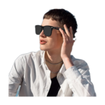 Smart outdoor sport glasses with camera and AI voice assistant