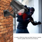 Solar Fake Security Camera with Flashing LED & Adjustable Mount - Image 4