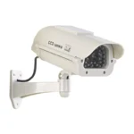 Solar Powered Dummy Security Camera with Red Flashing LED - Image 3