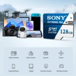 Sony microSDXC card with SD adapter
