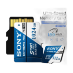 Sony microSDXC memory card front view