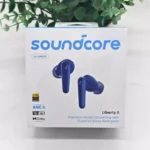 Close-up of Soundcore Liberty5 earbuds with earbuds removed