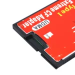 Close-up of TISHRIC Micro SD TF to CF Card Adapter slot