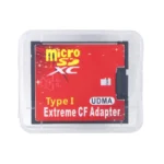 TISHRIC Micro SD TF to CF Card Adapter angled view