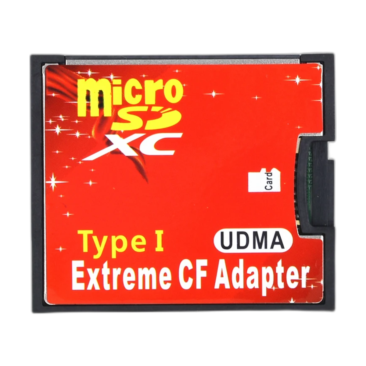 TISHRIC Micro SD TF to CF Card Adapter For MicroSD/HC to Compact Flash Type I Memory Card Reader Converter For Camera-bg-clean TISHRIC Micro SD to CF Card Adapter front view