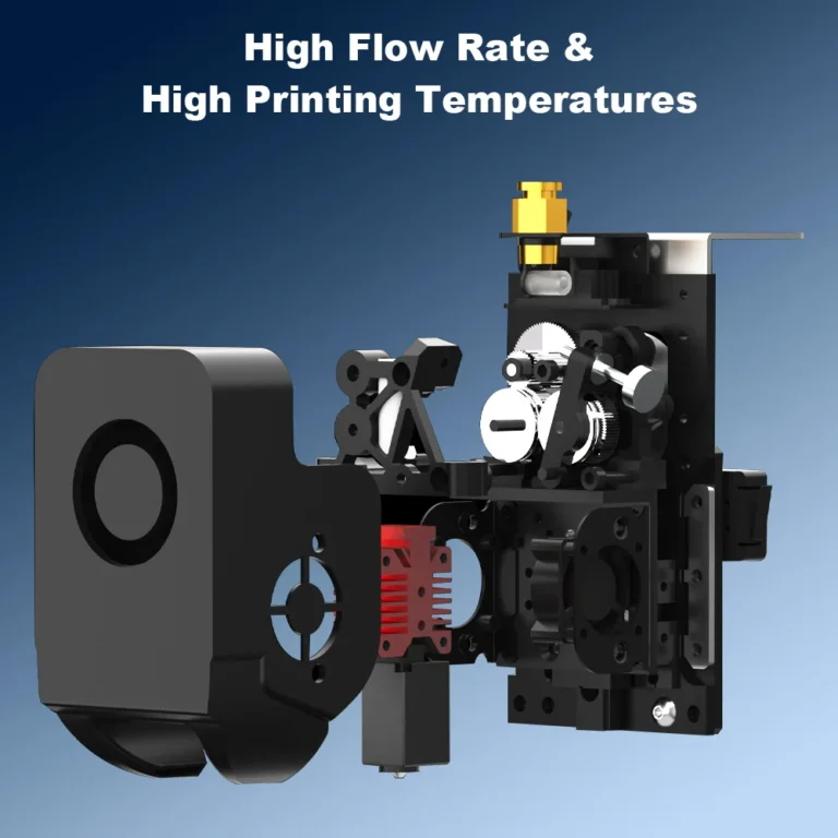 Close-up of TRONXY VEHO1 high-flow direct drive extruder