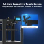 TRONXY VEHO1 3D printer front view with build platform