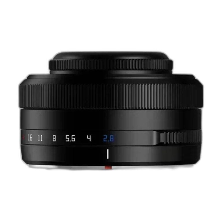 TTArtisan 27mm F2.8 autofocus camera lens front view