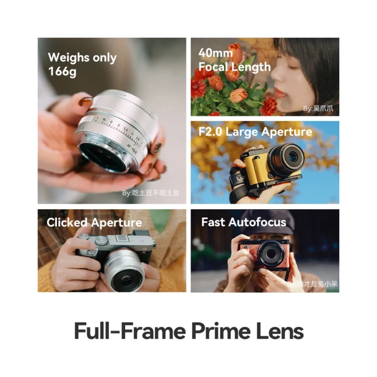 Side view of TTArtisan AF 40mm F2 autofocus lens