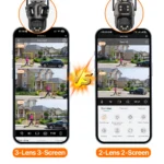 Three Lens 4K Outdoor WiFi IP Camera with AI Detection - Image 6
