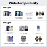 Portable Toocki 25W USB-C fast charger on white background