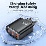 Toocki 40W GaN USB C charger packaging and product