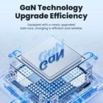 Toocki 40W GaN charger in black color with certification marks