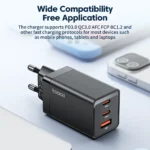 Compact Toocki 67W GaN USB C charger