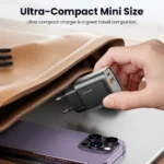 Top view of Toocki 30W GaN USB C travel charger