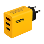 Total 120W fast charger with 4 USB-A and USB-C ports for iPhone 16 and Xiaomi 14