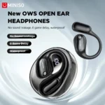 MINISO MS190 OWS earbuds with charging case open