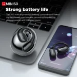 MINISO MS190 OWS Bluetooth headphones displayed on white background