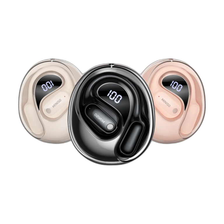 MINISO MS190 wireless Bluetooth sport headphones front view