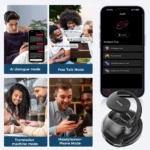 Side profile of MINISO X15Pro Bluetooth translation earphones