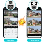 Triple Lens PTZ WiFi Security Camera with Auto Tracking - Image 6