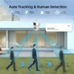 Installation components included with Tuya 8MP dual lens PTZ camera