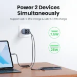UGREEN 35W GaN USB-C PD Fast Charger Dual Ports - Image 3