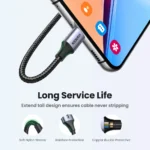 UGREEN Type-C cable compatible with iPhone and Xiaomi devices
