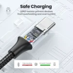 Flexible and durable UGREEN USB-C charging and data cable