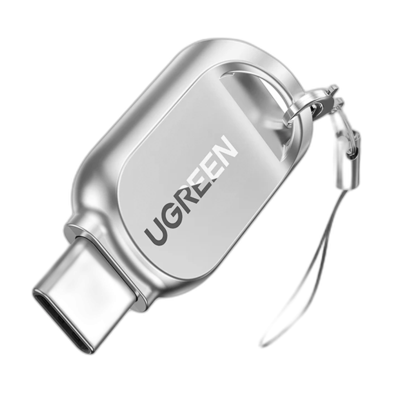 UGREEN USB-C Micro SD TF Card Reader adapter angled view