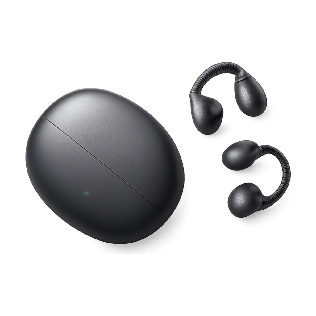 UGREEN ClipBuds open-ear wireless headphones with charging case