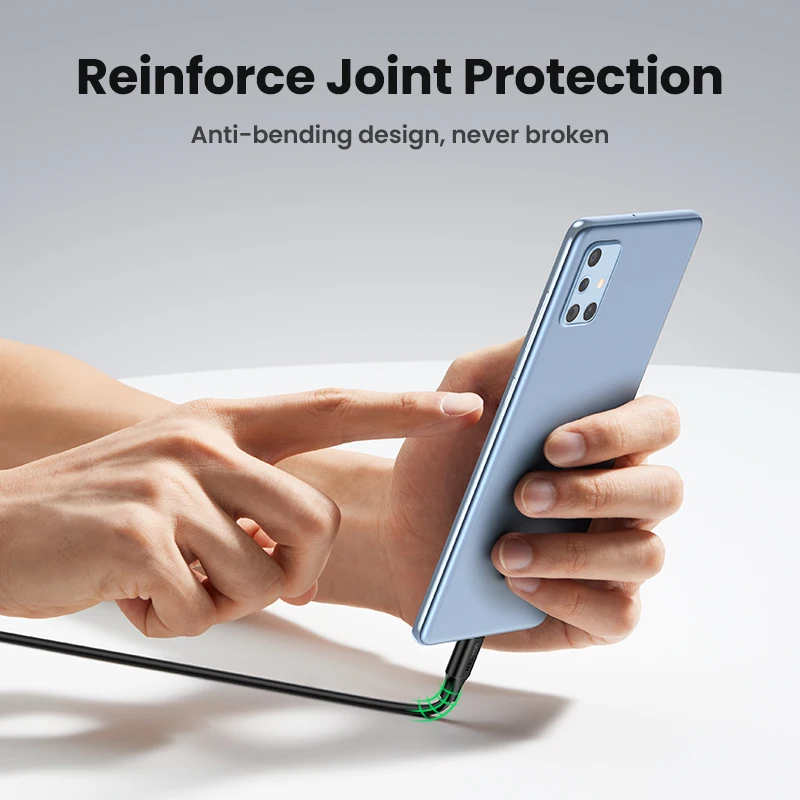 UGREEN USB C cable durability test showing sturdy connector