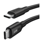 UGREEN USB C to USB C 100W fast charging cable angled view
