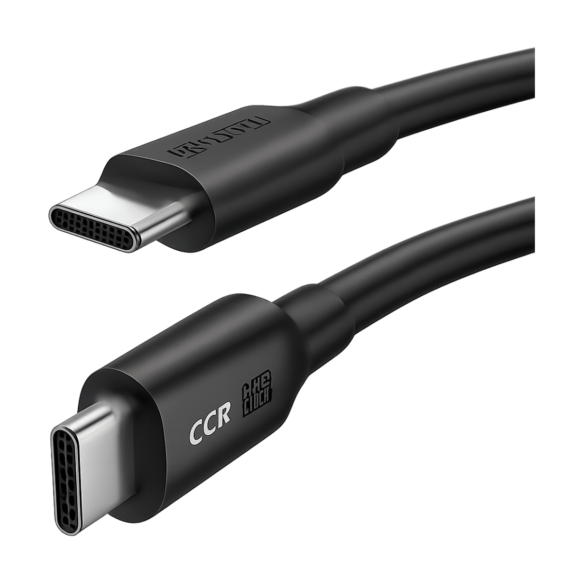 UGREEN USB C to USB C 100W fast charging cable angled view