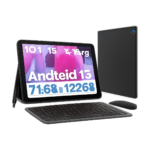 URAO 10 Inch Android 15 Tablet front view with screen on