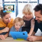 Tablet with built-in kickstand for hands-free viewing