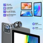 Close-up of URAO tablet dual stereo speakers