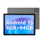 URAO 10 inch Android 14 tablet front view with screen on