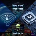 Side profile of slim URAO C11 Android tablet