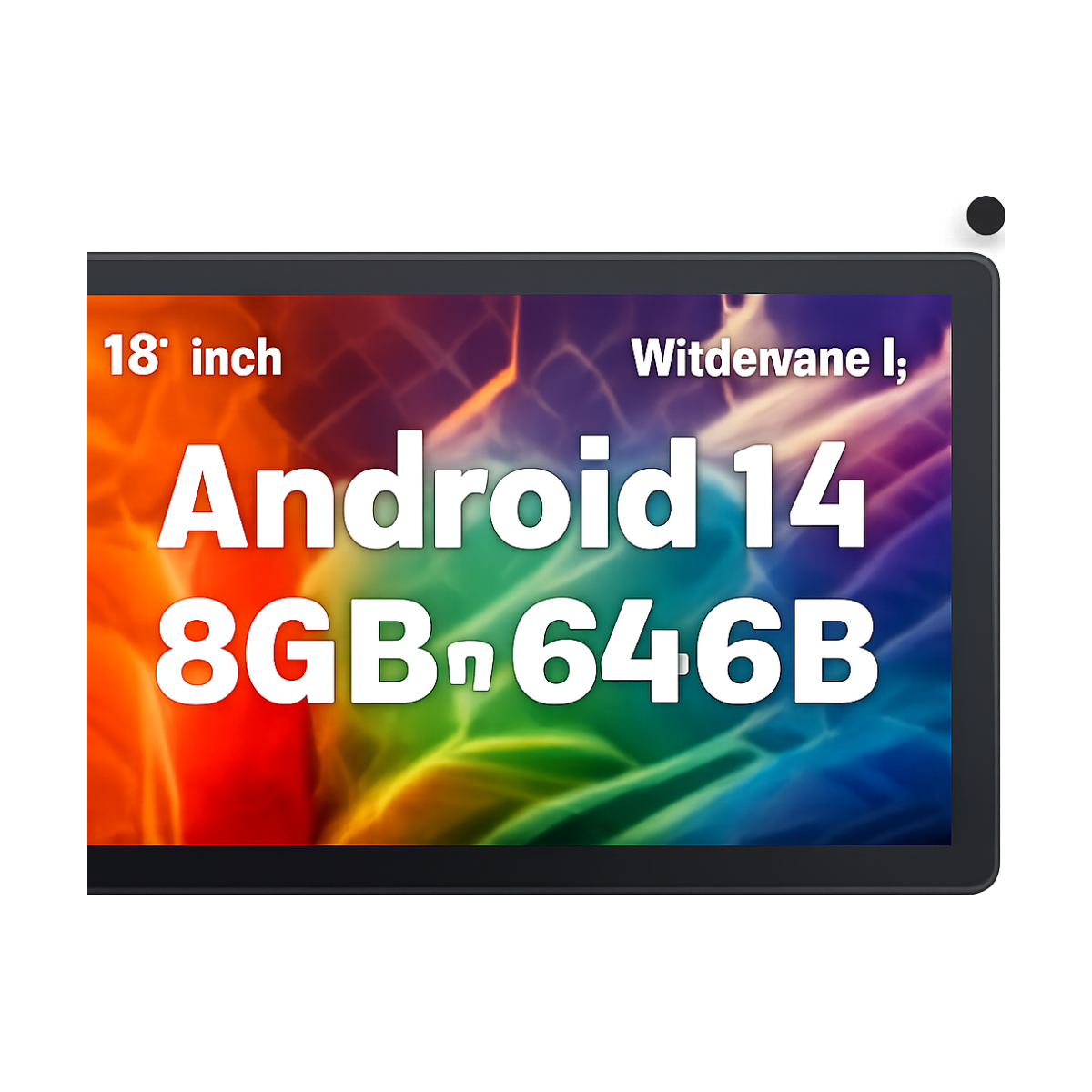 URAO C11 Tablet 10.1 Inch Android 14 Phablet 8GB RAM 64GB ROM (1TB TF) Widevine L1 HD Octa-Core 2.0 GHz WiFi 6 Bluetooth 5.0-bg-clean Front view of URAO C11 10.1 inch Android 14 tablet