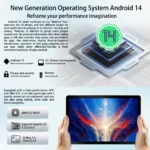 URAO C9+ tablet with pen accessory and protective case