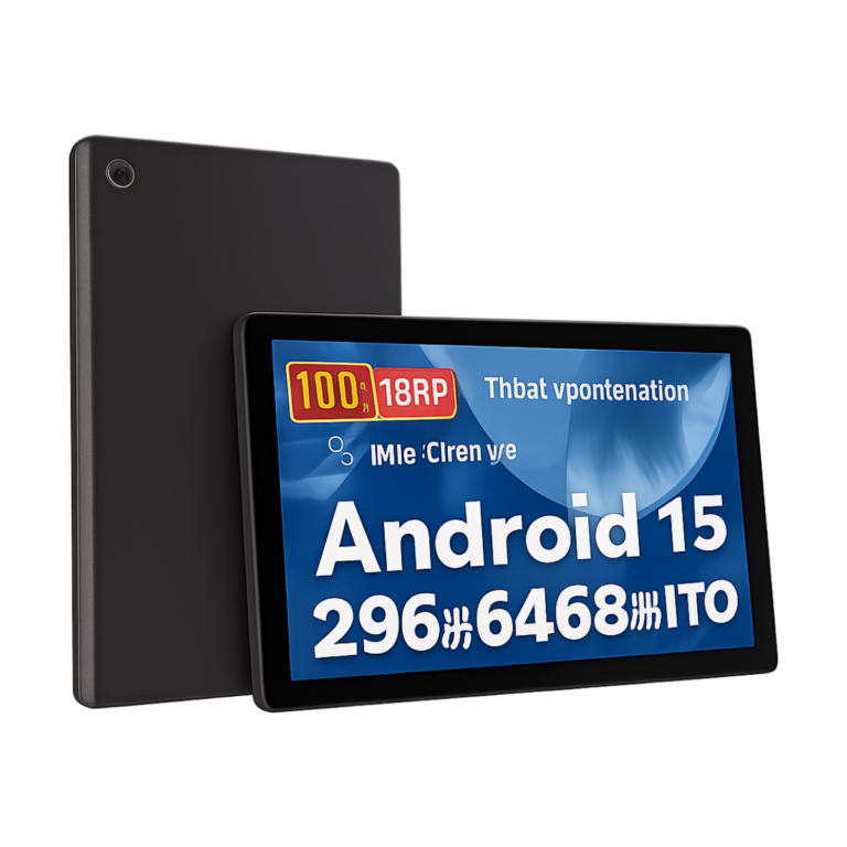 URAO 10 inch Android 15 tablet front view with keyboard set