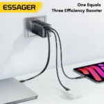 Compact design of ESSAGER 65W GaN USB C fast charger
