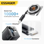 ESSAGER 65W GaN USB C charger with smartphone charging