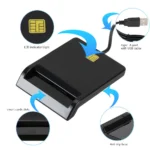 Top view of portable USB smart card reader for SIM cards