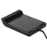 USB smart card reader connected to laptop USB port