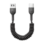 66W 5A fast charging Type-C retractable car cable front view