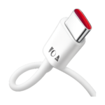 120W 10A USB A to Type-C fast charging cable angled view